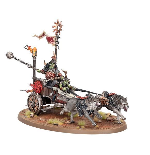 Миниатюра GLOOSMPITE GITZ - SNARLBOSS ON WAR-WHEELA 99120209130 фото