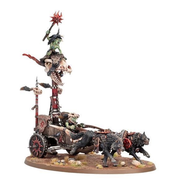 Миниатюра GLOOSMPITE GITZ - SNARLBOSS ON WAR-WHEELA 99120209130 фото