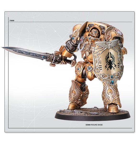 Миниатюра HORUS HERESY: LEGIO CUSTODES - CUSTODIAN DREADNOUGHT 99123043006 фото