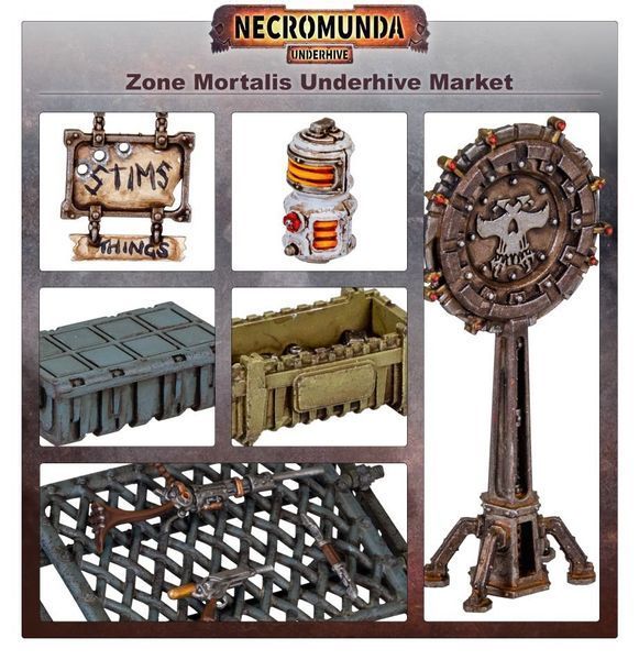 Террейн NECROMUNDA: ZONE MORTALIS: UNDERHIVE MARKET 99120599049 фото