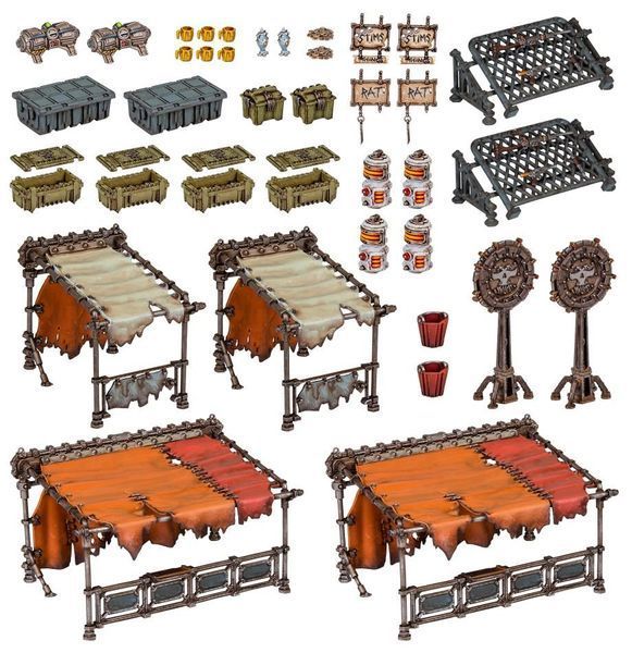 Террейн NECROMUNDA: ZONE MORTALIS: UNDERHIVE MARKET 99120599049 фото