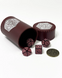 Стакан для кубиків D20 бургунді Dice Cup pi-dc006 фото 4
