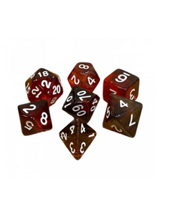 Набор кубиков - Double Glitter 7 Dice Set - Black-Red g7dglitdc13 фото