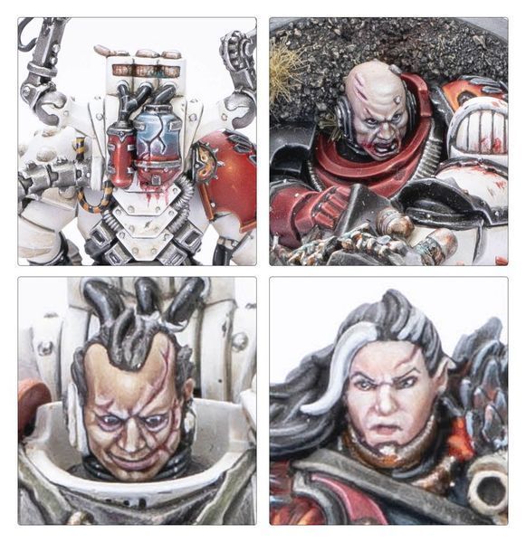 Набір мініатюр WARHAMMER 40000: CHAOS SPACE MARINES - HURON BLACKHEART AND THE MASTERS OF THE MAELSTROM 99120102225 фото