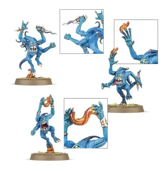 Набор миниатюр WARHAMMER 40000/SIGMAR: DAEMONS OF TZEENTCH - BLUE HORRORS 99129915066 фото