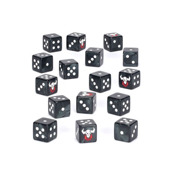 Кубики для игры WARHAMMER 40000: ORKS - GHAZGHKULL DICE 99220103008 фото