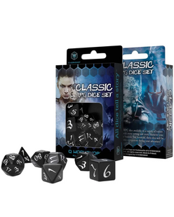 Набор кубиков &ndash; Dice Set. Classic RPG Black and white SCLE01 фото