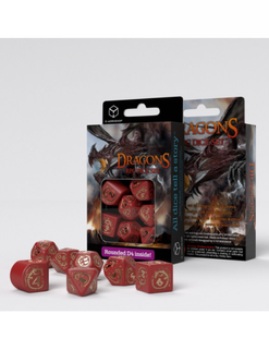 Набір гральних кубиків Dragons Modern Dice Set Ruby RDRA08 фото