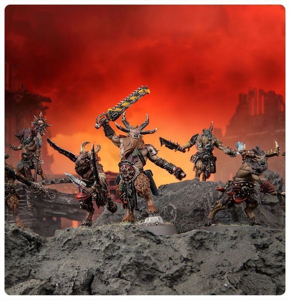 Набор миниатюр WARHAMMER 40000: CHAOS SPACE MARINES - FELLGOR BEASTMEN 99120102258 фото