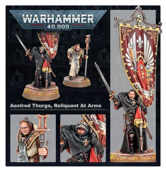Набір мініатюр WARHAMMER 40000: ADEPTA SORORITAS - AESTRED THURGA RELINQUANT AT ARMS 99120108050 фото