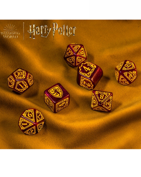 Набір гральних кубиків Harry Potter. Gryffindor Modern Dice Set - Red 190142/2023/1/A фото