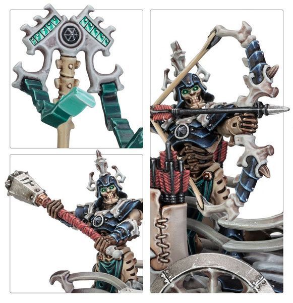 Мініатюра AGE OF SIGMAR: OSSIARCH BONEREAPERS - LIEGE-KAVALOS ON WAR CHARIOT 99120207200 фото
