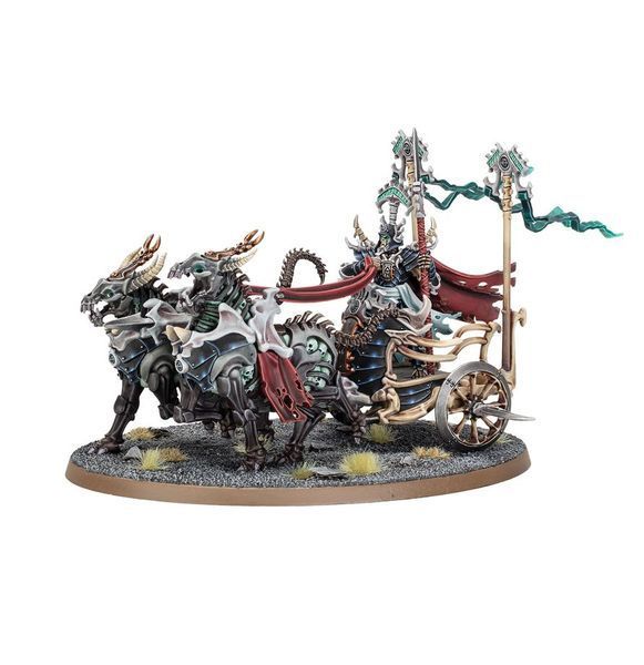 Мініатюра AGE OF SIGMAR: OSSIARCH BONEREAPERS - LIEGE-KAVALOS ON WAR CHARIOT 99120207200 фото