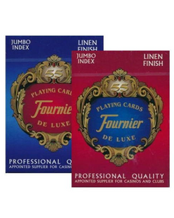 Карти гральні Fournier 818 Linen Finish Jumbo Index (red, blue) ВР_КИФ818 фото