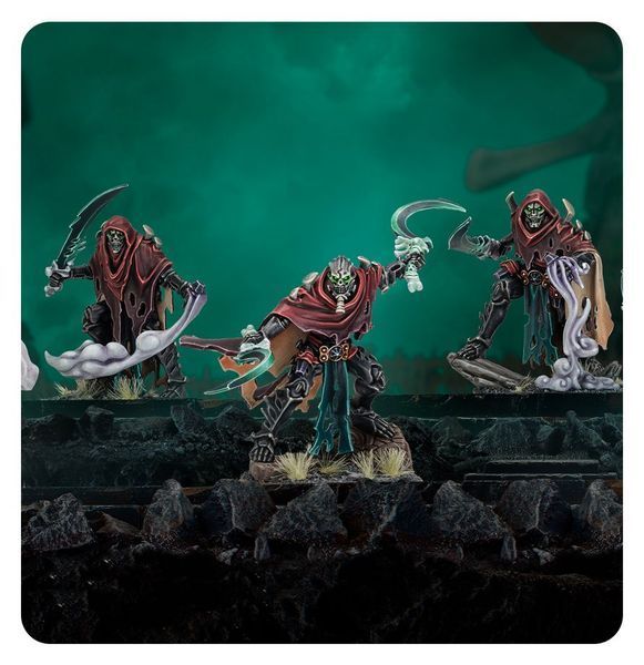 Набір мініатюр AGE OF SIGMAR: OSSIARCH BONEREAPERS - MORTIS REAPERS 99120207201 фото
