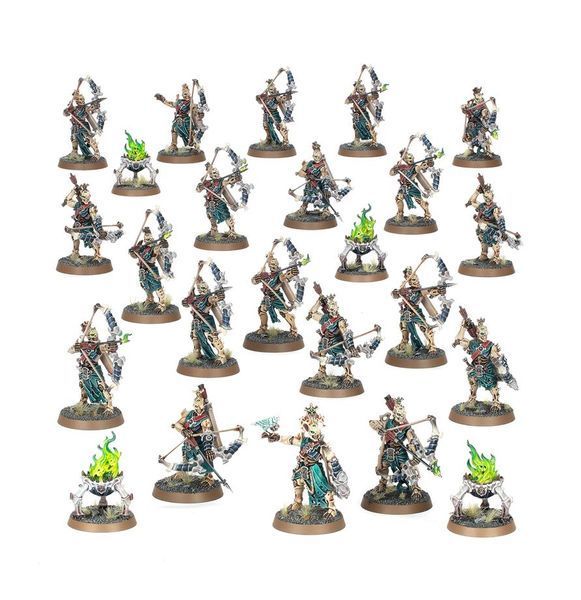 Набор миниатюр AGE OF SIGMAR: OSSIARCH BONEREAPERS - MORTEK TRIAXES 99120207198 фото