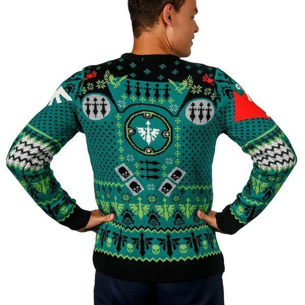 Рождественский свитер Warhammer 40,000: Dark Angels Christmas Jumper (Size: XL) 1190570 фото