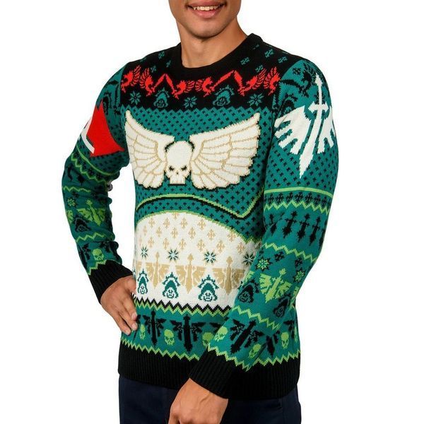 Рождественский свитер Warhammer 40,000: Dark Angels Christmas Jumper (Size: XL) 1190570 фото