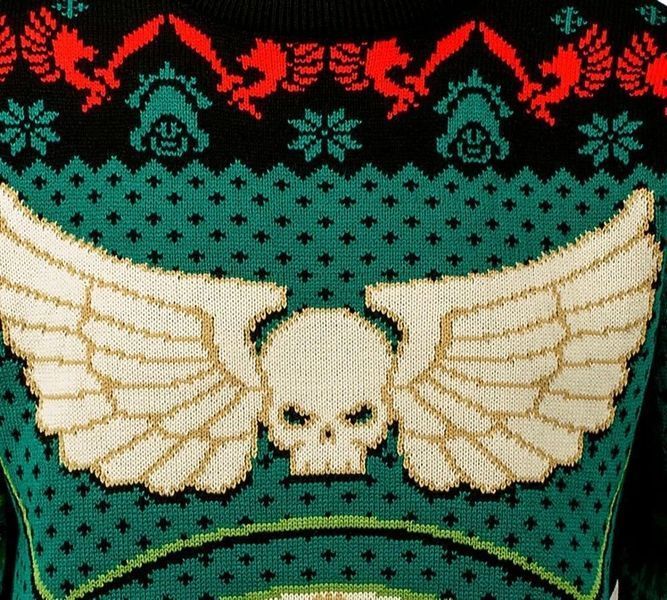 Рождественский свитер Warhammer 40,000: Dark Angels Christmas Jumper (Size: XL) 1190570 фото