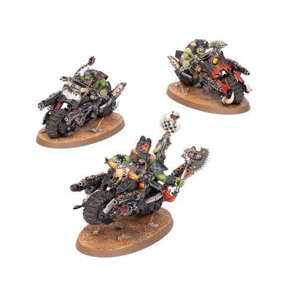 Набір мініатюр WARHAMMER 40000: ORKS - WARBIKERS 99120103138 фото