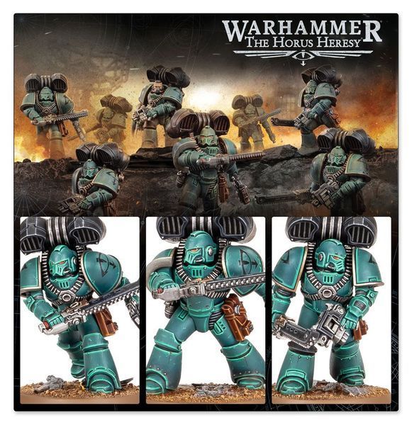 Набор миниатюр HORUS HERESY: LEGIONES ASTARTES - MKIV ASSAULT SQUAD 99123001086 фото