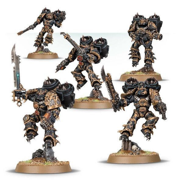 Набір мініатюр WARHAMMER 40000: CHAOS SPACE MARINES - RAPTORS 99120102163 фото