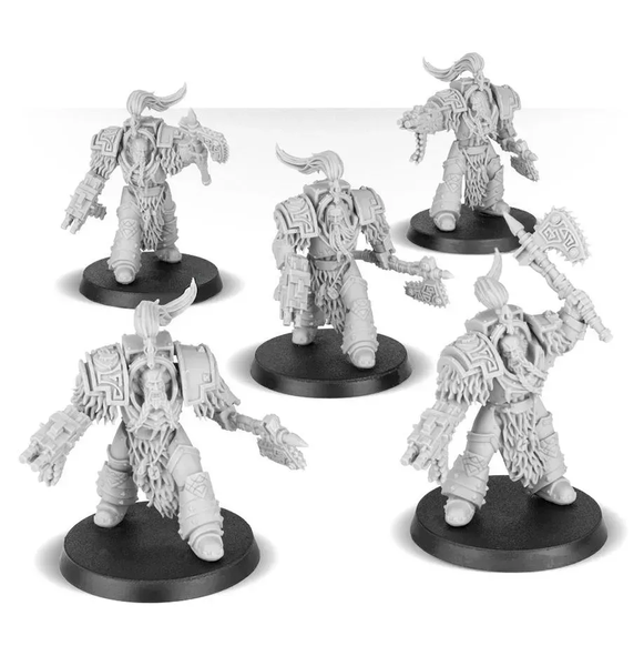 Набір мініатюр WARHAMMER 40000: SPACE WOLVES - WOLF GUARD TERMINATORS 99120101345 фото