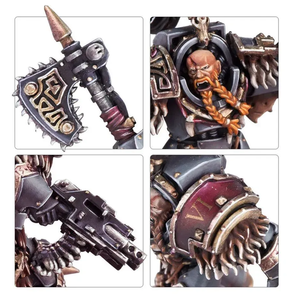 Набір мініатюр WARHAMMER 40000: SPACE WOLVES - WOLF GUARD TERMINATORS 99120101345 фото