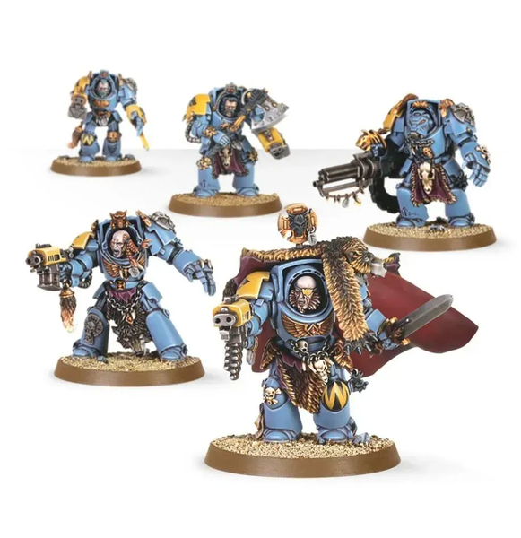 Набір мініатюр WARHAMMER 40000: SPACE WOLVES - WOLF GUARD TERMINATORS 99120101345 фото