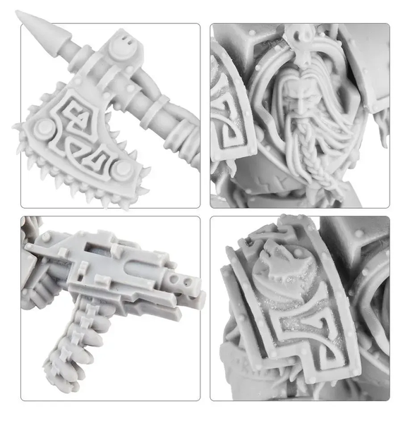 Набір мініатюр WARHAMMER 40000: SPACE WOLVES - WOLF GUARD TERMINATORS 99120101345 фото
