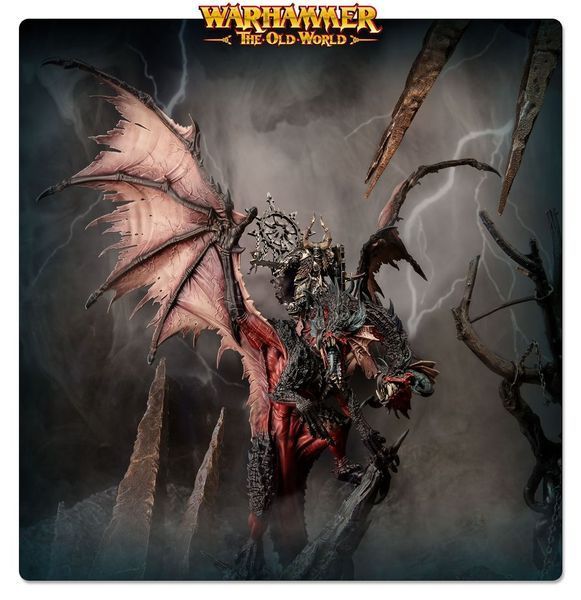 Миниатюра THE OLD WORLD: WARRIORS OF CHAOS - LORD ON CHAOS DRAGON 99122701013 фото