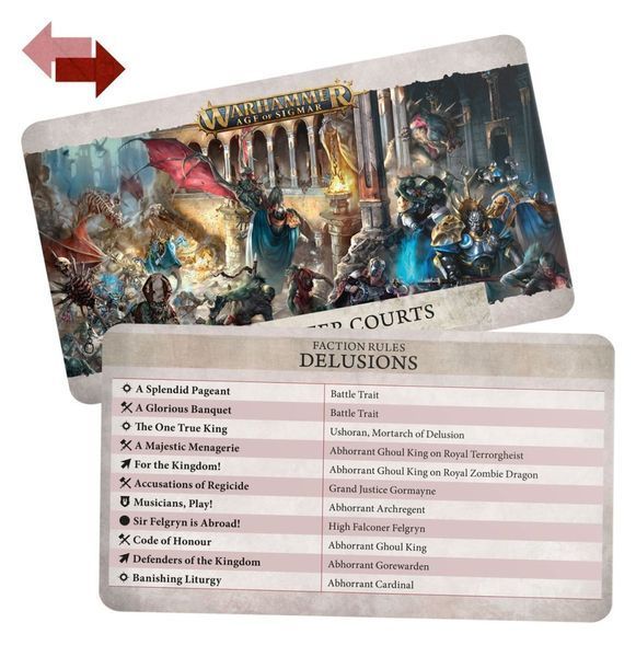 Карты AGE OF SIGMAR: WARSCROLL CARDS - FLESH-EATER COURTS (ENG) 60050207012 фото