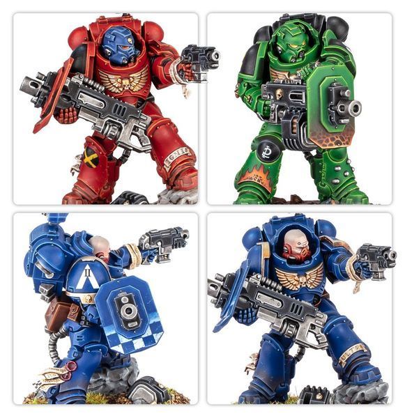 Набір мініатюр WARHAMMER 40000: SPACE MARINES - ERADICATOR SQUAD WITH HEAVY BOLTERS 99120101494 фото