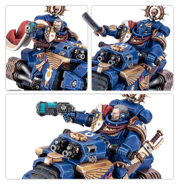 Миниатюра WARHAMMER 40,000: SPACE MARINES &mdash; CAPTAIN ON BIKE 99120101499 фото
