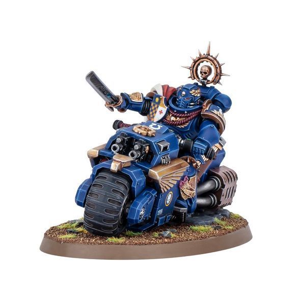 Миниатюра WARHAMMER 40,000: SPACE MARINES &mdash; CAPTAIN ON BIKE 99120101499 фото