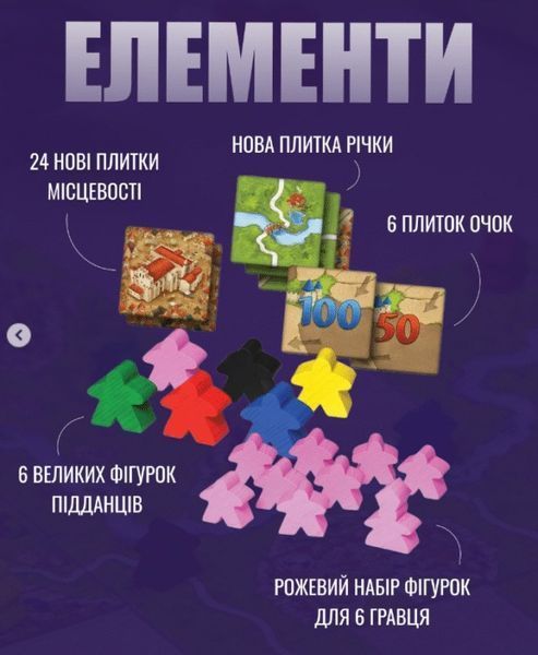 Доповнення до настільної гри Carcassonne №1 - Таверни та собори (українська версія) FI25066 фото