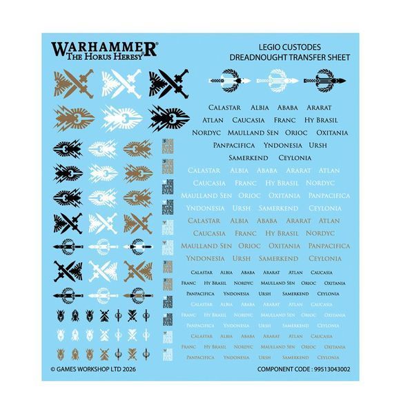 Набор миниатюр HORUS HERESY: LEGIO CUSTODES - SUPPORT BATTLE GROUP 99123043010 фото